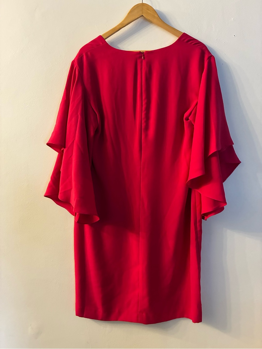 Ralph Lauren Pink Flutter Sleeve Shift Dress |Resort Vacation Wedding Guest 12 - Picture 6 of 10